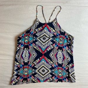 Boho tank with spaghetti straps
